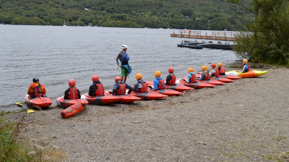 Canoeing Lesson on Lake Windermere at YMCA Lakeside