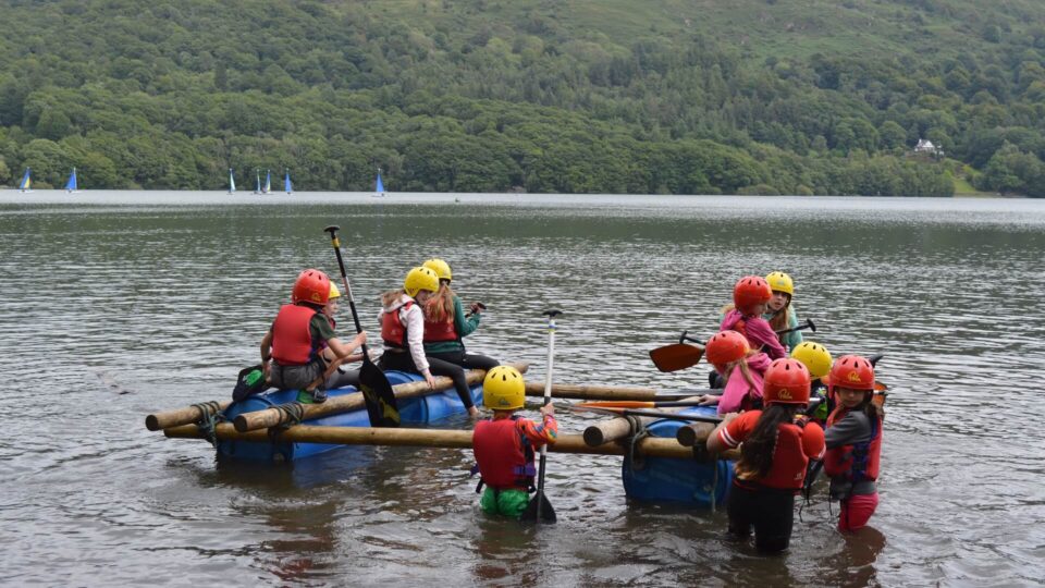 YMCA Lakeside rafting on Lake Windermere